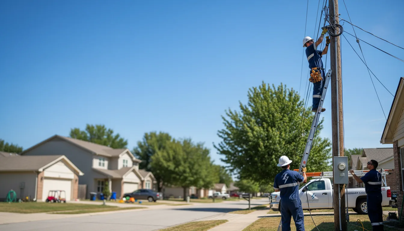 Residential electrician providing installation services in Bastrop, TX